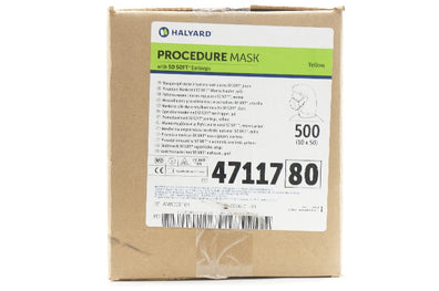 Halyard 47117 Procedure Mak with SO SOFT Earloops - Case of 500